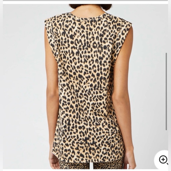 The Upside Leopard Print Muscle Tank Top size 4 - Picture 4 of 9